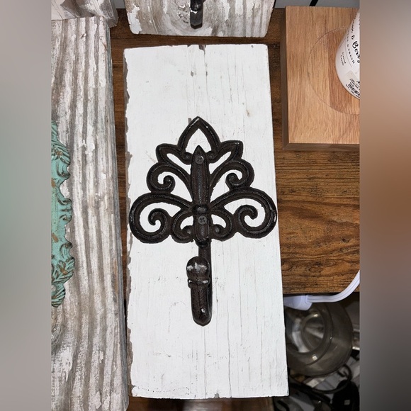 Rustic Wall Decor Hand painted with Hooks For Hanging - Picture 3 of 6